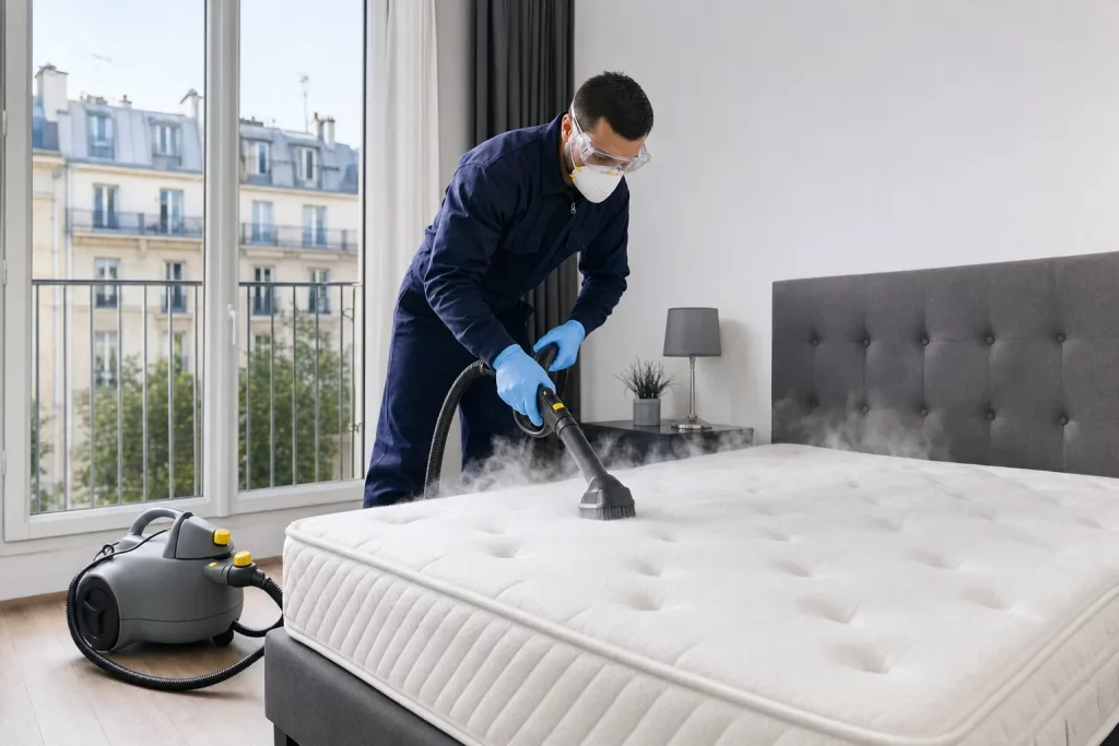 Appareil de traitement vapeur pour éliminer les punaises de lit