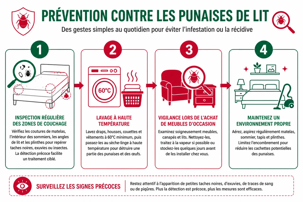 Punaises de lit: que trouve-t-on vraiment en pharmacie (crèmes, sprays) et à quoi ça sert , Conseils pratiques et prévention contre les punaises de lit