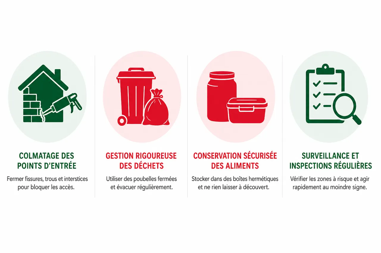 Nettoyage après dératisation, ce qu’il faut vraiment faire pour éviter les récidives , Conseils pour éviter une nouvelle infestation